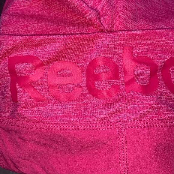 Women’s Reebok heathered pink stretchy lined‎ workout shorts Sz medium - Picture 9 of 15